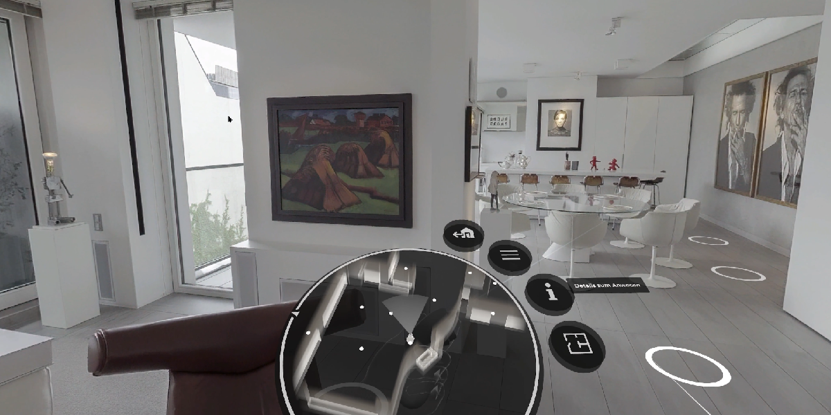 Azury Experience VR application screenshot